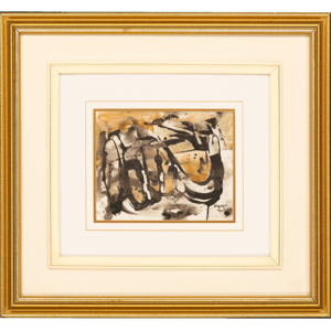 Encre et Acrylique 8 ½ x 11 Cadre 22 x 24 Signée