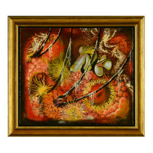 Fond marin Roger artiste peintre cubain algues poisson oursins mer ocean