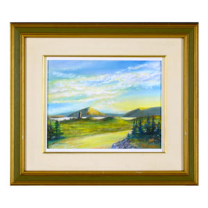 St-Benoit du Lac Léo Cadorette artiste peintre quebecois montagne lac memphremagog abbaye