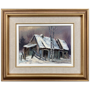 Ferme abandonnee Shedid Marwam peintre nature morte vielle maison campagne grange hivers solitude