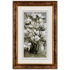 arrivee eprintemps Micheline Gelinas peintre bouquet fleurs texture duotone