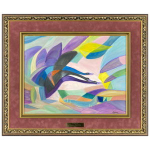 Aurore par Lucrece Tremblay artiste peintre quebecois outarde oies art moderne