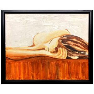 Portrait de femme nu au lit artiste inconnu