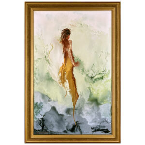 Silhouette femme erick Desprez peintre ange aile nuage velours ouate beaute