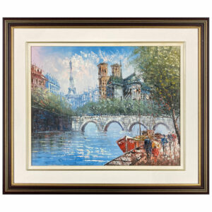 seine paris tour eiffel notre dame pont bateau tourisme fleuve arbre