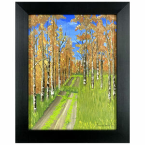 paysage forestier bouleau arbre ruelle sentier montagne automne