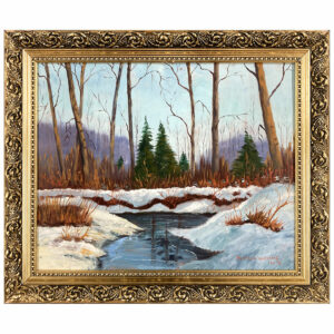 forets hiver paysage sapin eau glace arbre montagne
