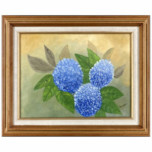 fleur hydrangee bleue feuille verte arbuste nature morte arbre plant