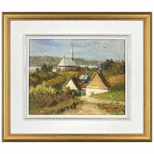chateau riche eglise fleuve montagne colon maison chaumiere quebec histoire
