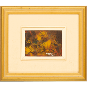 Peinture sur toile 5" x 7" Cadre 13" x 15" Signée